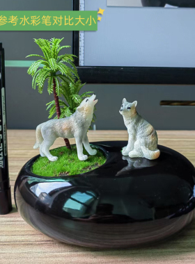 仿草原微缩动物景观装饰小摆件