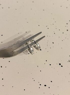 简约耳钉气质耳圈耳扣ins冷淡风耳环小众设计感高级甜酷耳饰女生