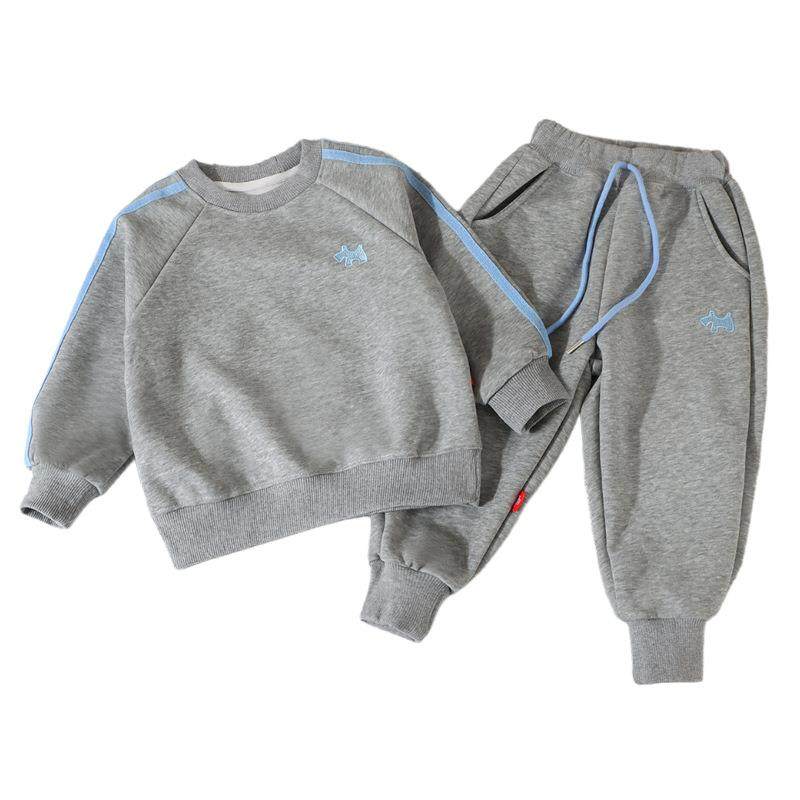 韩版春秋新款儿童套装2025时尚男女儿童卫衣套装儿童春季运动童装,淘宝优惠券,粉丝福利购,淘宝优惠卷