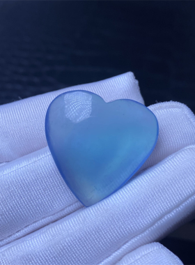 巴西天然魔鬼蓝冰种海蓝宝吊坠水滴爱心椭圆男女同款项链装饰饰品