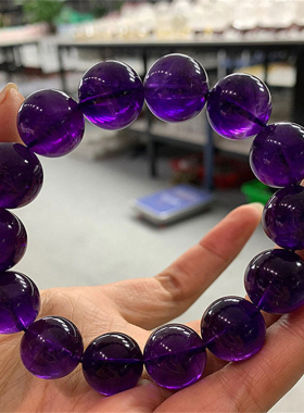 天然乌拉圭紫水晶手串手链