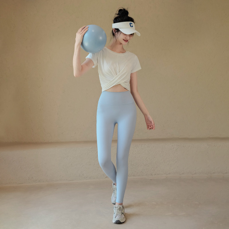 Ackdcs瑜伽服女夏季薄款短袖普拉提上衣专业跑步速干健身运动T恤,淘宝优惠券,粉丝福利购,淘宝优惠卷