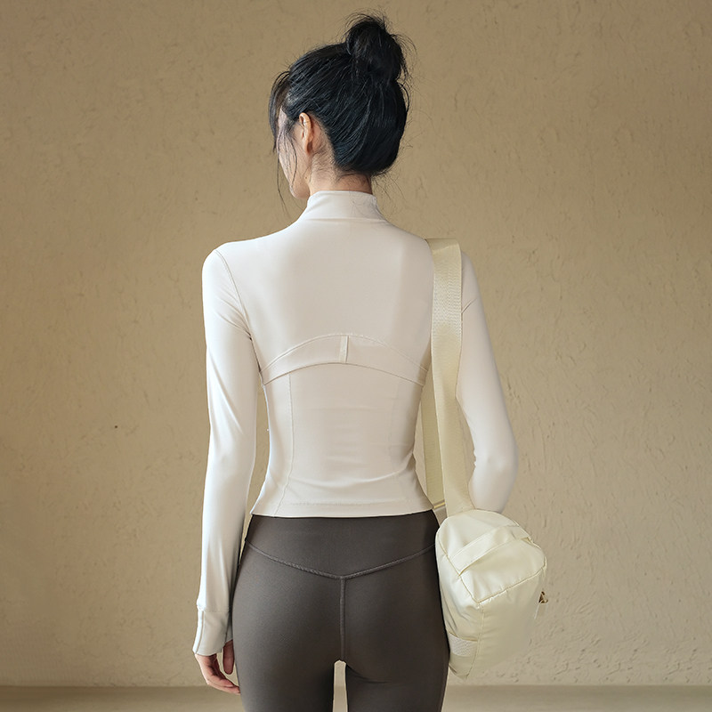 Ackdcs高级感瑜伽服外套女秋冬新款立领拉链健身夹克长袖运动上衣,淘宝优惠券,粉丝福利购,淘宝优惠卷