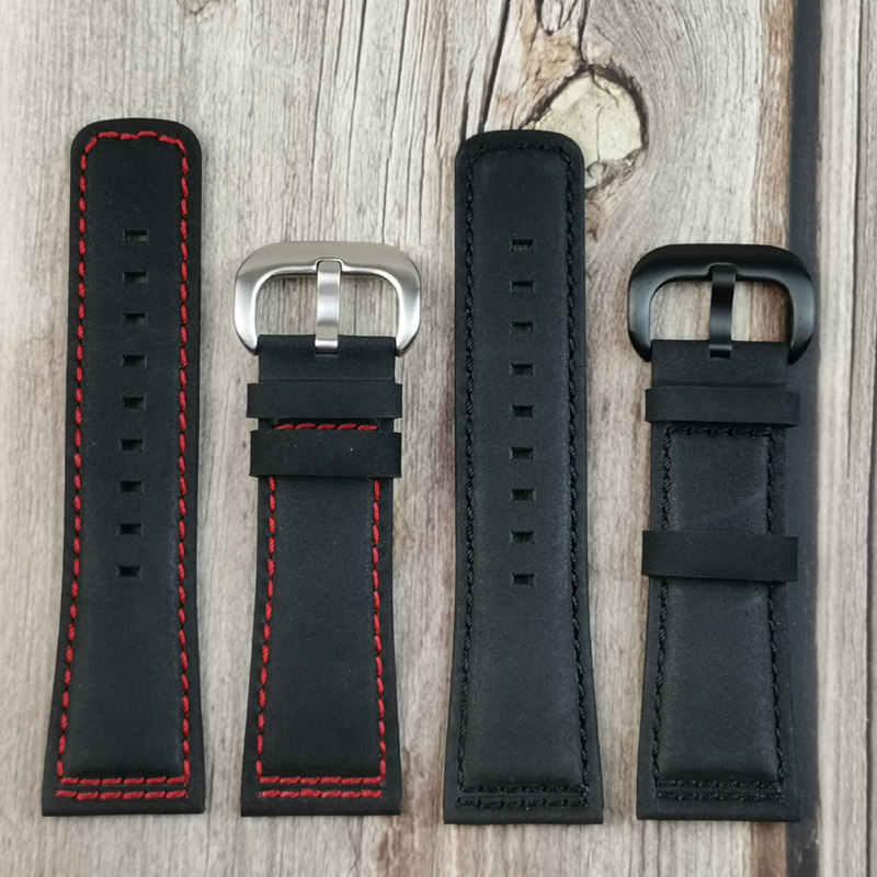 适配7七个星期五手表真皮男表带 贝亚特配件