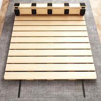 Day-style new solid wood tatami folding bed board anti-damp cushion breathable skeleton subground bunk bed-mattress soft bed varietable