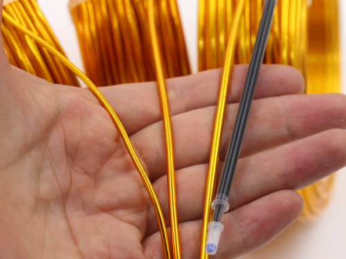 2.0/2.5/3mm粗彩色圆铝线 DIY手工园艺品制作发财幸福树金龙摆件 - 图3