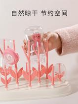 Dry bottle drain rack Dry drain Home with lid anti-dust water filtration Baby Easy place holder to contain the box