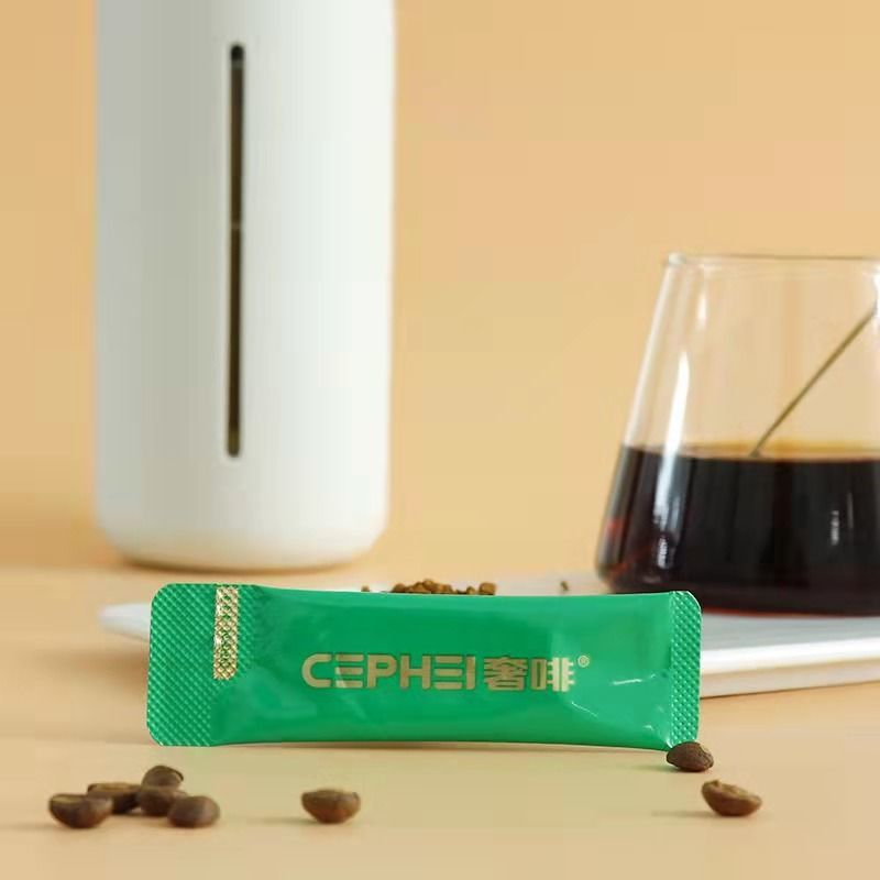 奢啡Cephei绿标美式冻干黑咖啡粉1克*100支无蔗糖0脂速溶官方正品