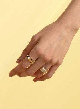 Iquraii Art Series戒指 通体 925纯银