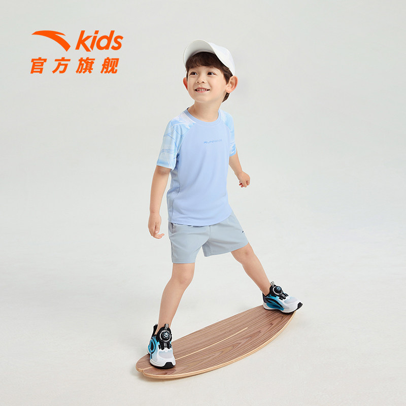 【搜3件75折】安踏儿童针织短袖衫 2026 夏男女小童吸汗速干 【搜3件75折】安踏儿童针织短袖衫 2026 夏男女小童吸汗速干