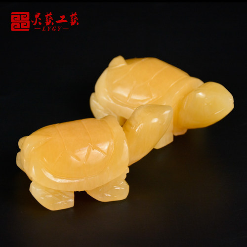 速发纯米黄玉用葬品陪墓下葬安葬殡葬随品平安龟乌龟仙龟葬地用品 - 图1