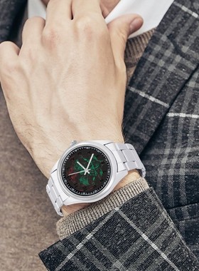 速发Uisex Wrest WatchtSteel Wris watches Fiti Qutz Watch