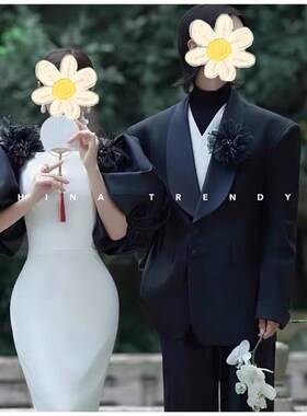 速发中式复笔道拍照画具迷你白色团扇工古风婚纱拍摄情侣宣纸小扇