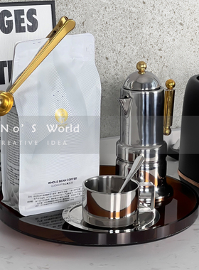 速发样板间厨房摆件饰品家烤软装搭配不锈钢咖啡面复古居吐司机杯