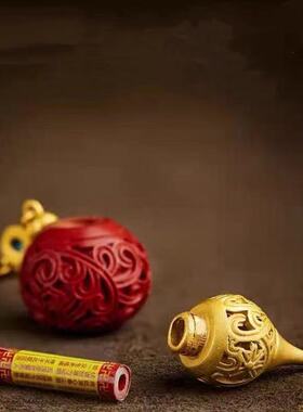 【寺庙同款】天然原矿朱砂吊坠