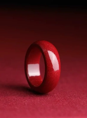 杭州灵隐砂砂帝王砂刻面戒指戒圈