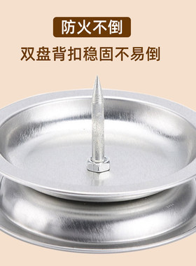 艾灸托盘艾条底座插艾柱底盘不锈钢插盘固定落地支架专用接灰盘子