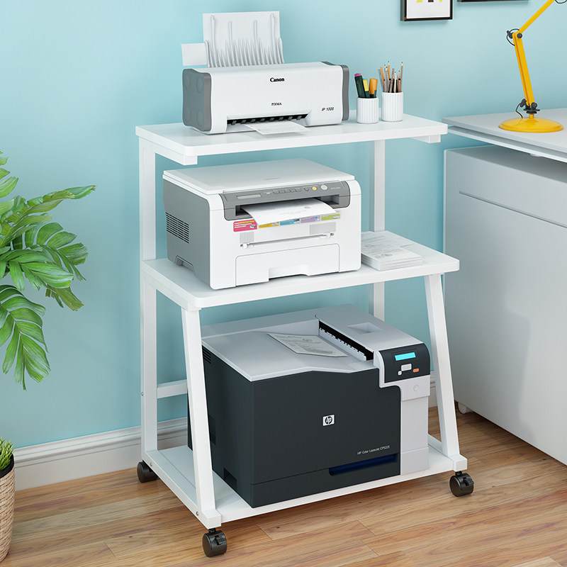 落地三层可移动打印机置物架办公复印家用厨房多用收纳整理置地架,淘宝优惠券,粉丝福利购,淘宝优惠卷