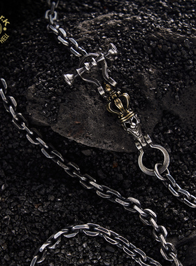 Arthur.K复古银饰链条项链原创