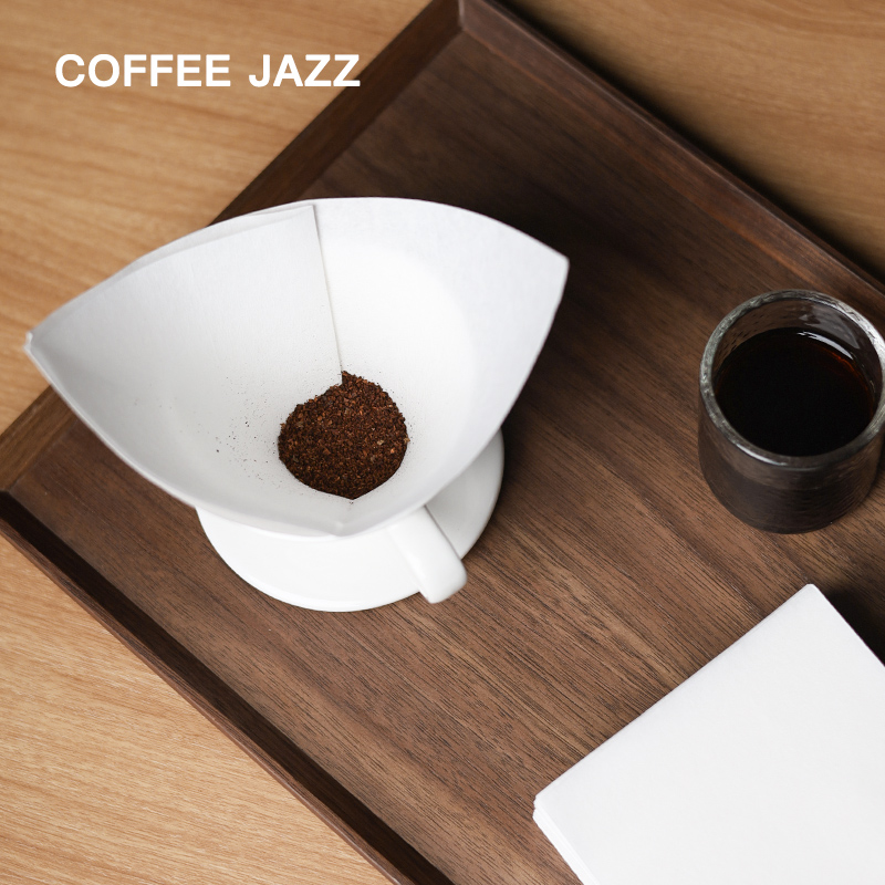 COFFEE JAZZ手冲咖啡滤纸V60锥形过滤纸滤杯专用四方百折滤纸 - 图2