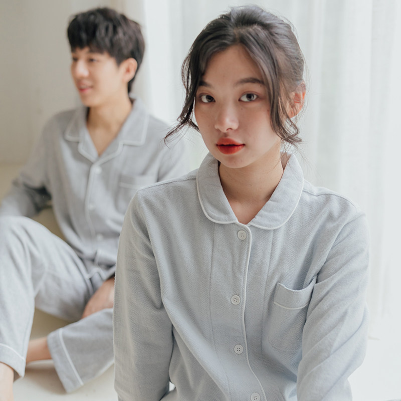初寻情侣一男一女纯棉磨毛绒布睡衣 初寻服饰睡衣/家居服套装