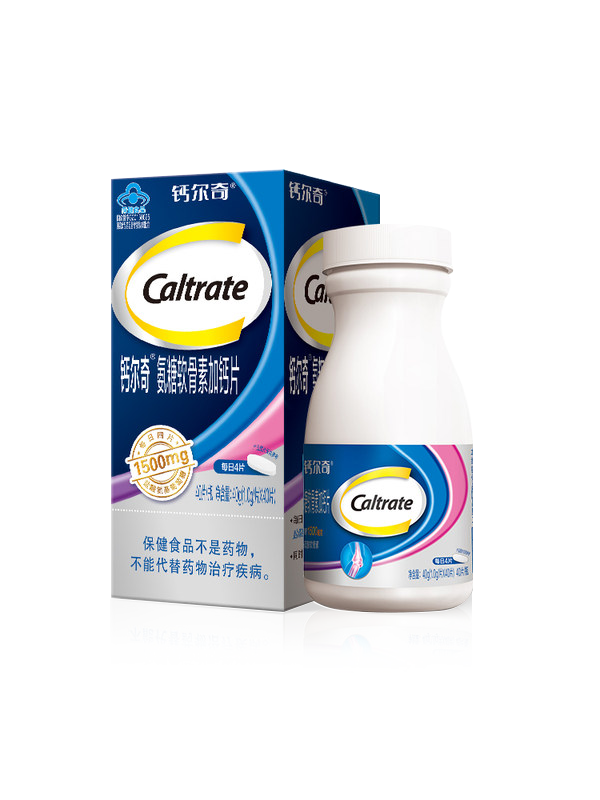 钙尔奇软骨素加钙盐酸氨基安糖钙片 多思保健品氨糖软骨素/骨胶原