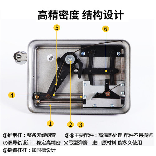 新款卷烟机粗细两用5.5mm卷烟器全自动手动正品6.5mm80家用双轨道 - 图2