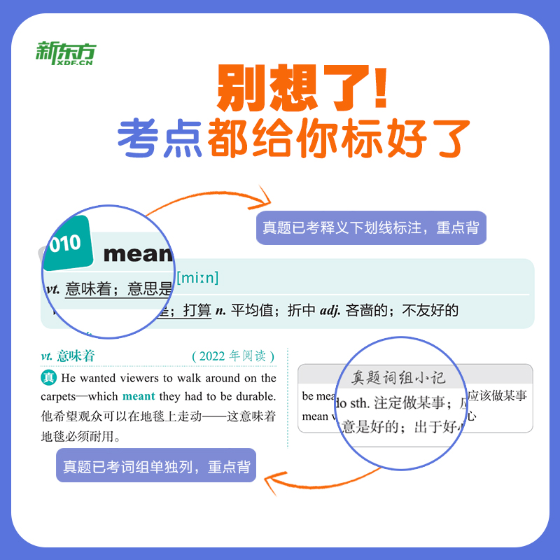 新东方恋练有词2025/2024考研英语词汇6500历年真题单词书恋恋有词不忘大纲5500默写本网课新东方红宝书英语一英语二英一红宝石-图2