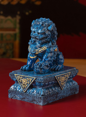 黄铜狮子摆件故宫王府宫门狮