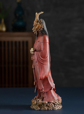 铜之美 黄铜龙王摆件办公桌工艺品家居电视柜博古架装饰品礼品