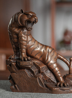 铜之美铜摆件桌面上山老虎装饰品