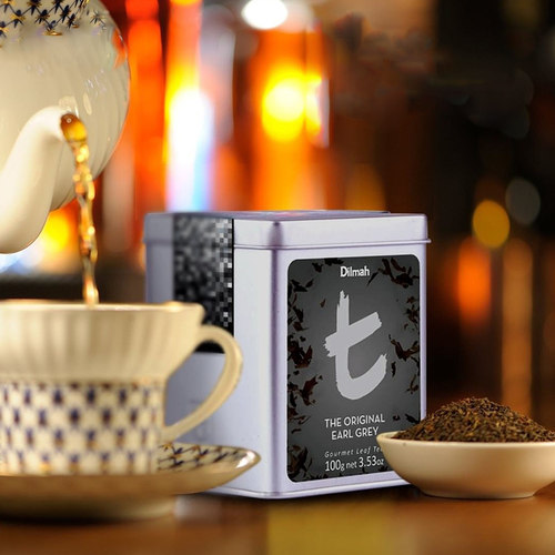 Dilmah迪尔玛t伯爵红茶earl grey 罐装散茶100g斯里兰卡进口茶叶 - 图1