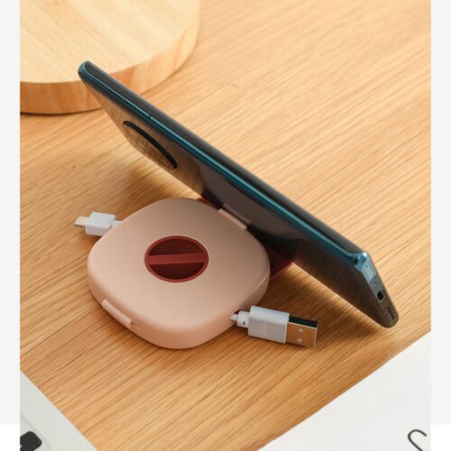 Round Wire Winder Box Portable Multifunctional Data Cable跨 - 图1