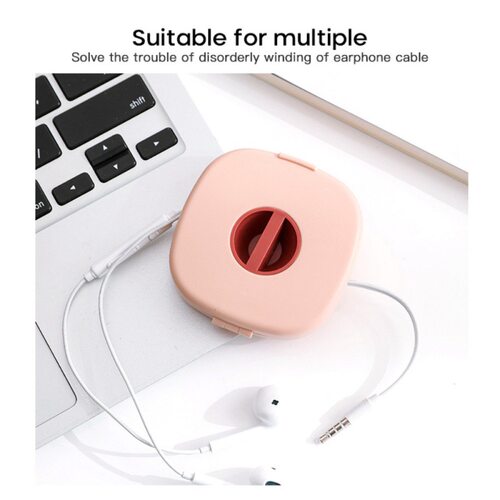 Round Wire Winder Box Portable Multifunctional Data Cable跨 - 图3