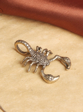 Solid Pure Copper Handmade Scorpion Figure Ornament Office跨