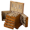 Solid wood jewelry box wooden drawer type high-end and exquisite