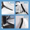 Long handle crevice brush for bathroom, kitchen and toilet