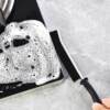 Long handle crevice brush for bathroom, kitchen and toilet