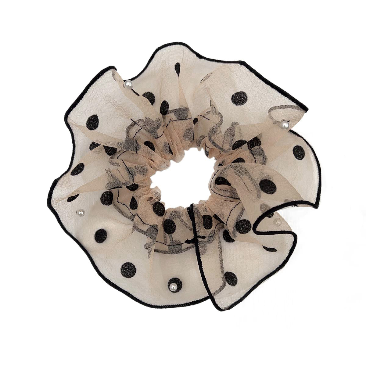 小众设计发饰ins风头饰夏季新款2025头花头圈网纱波点大肠发圈 - 图3