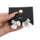 Korean earrings 2024 new summer jewelry fresh small white flower earrings versatile personality simple flower earrings