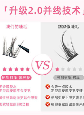 犬系懒人三部曲！毛茸茸自然狗狗眼簇分段漫画新手通勤约会假睫毛