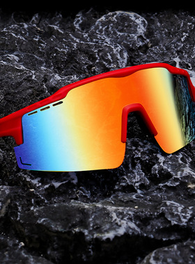 多色潮流欧美时尚运动防风太阳镜一体镜墨镜跨境sunglass