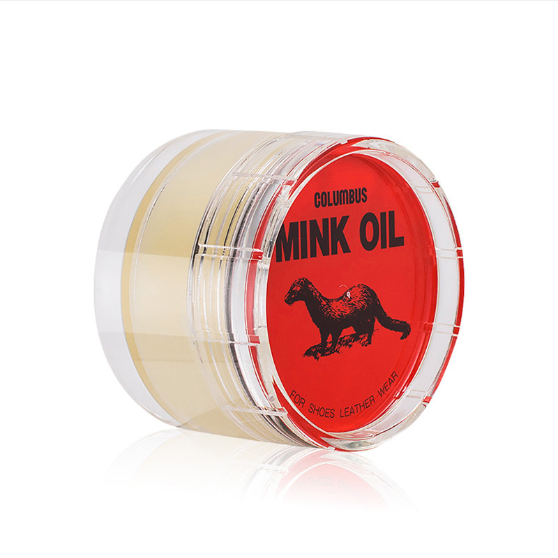 日本貂油真皮保养油无色皮革护理油 columbus哥伦布斯鞋油