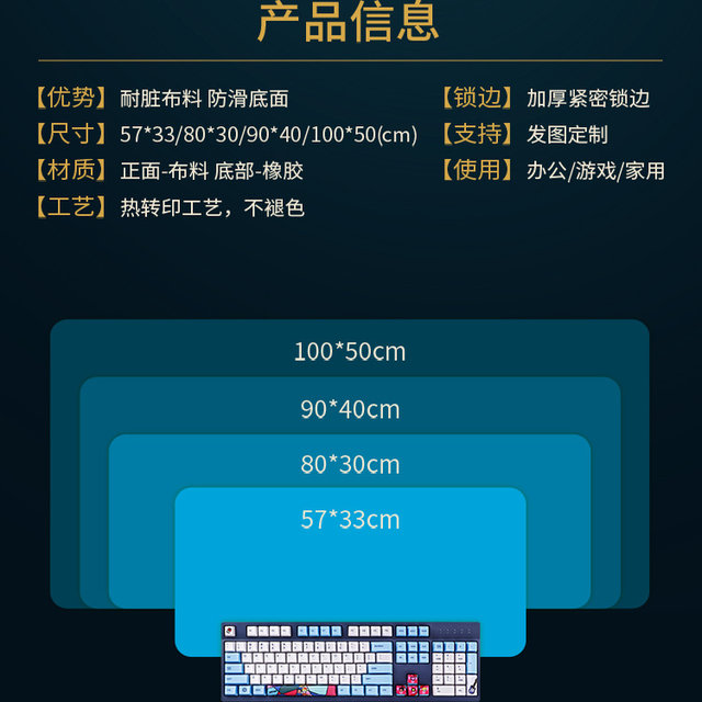 Legend of Zelda Kingdom mouse pad is super large