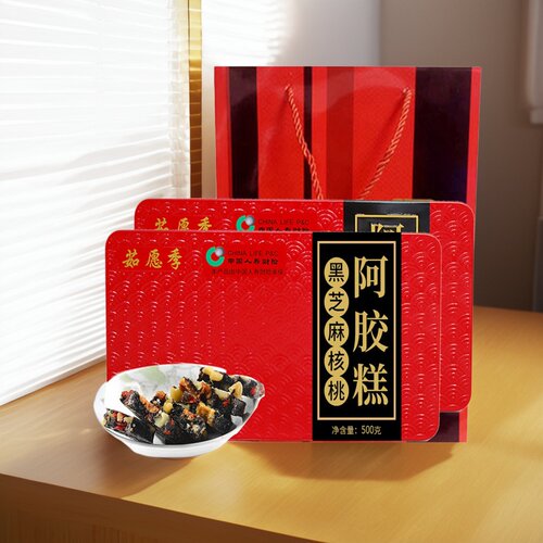 手工阿胶糕500g东阿ejiao阿胶糕即食女士山东东阿正品红枣核桃芝 - 图1