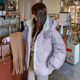 Short Korean loose thickened cotton coat for women