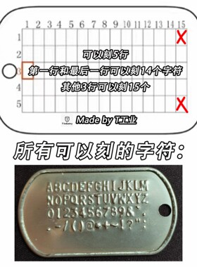 【支持定制】美军冲压狗牌-逃离塔科夫同款