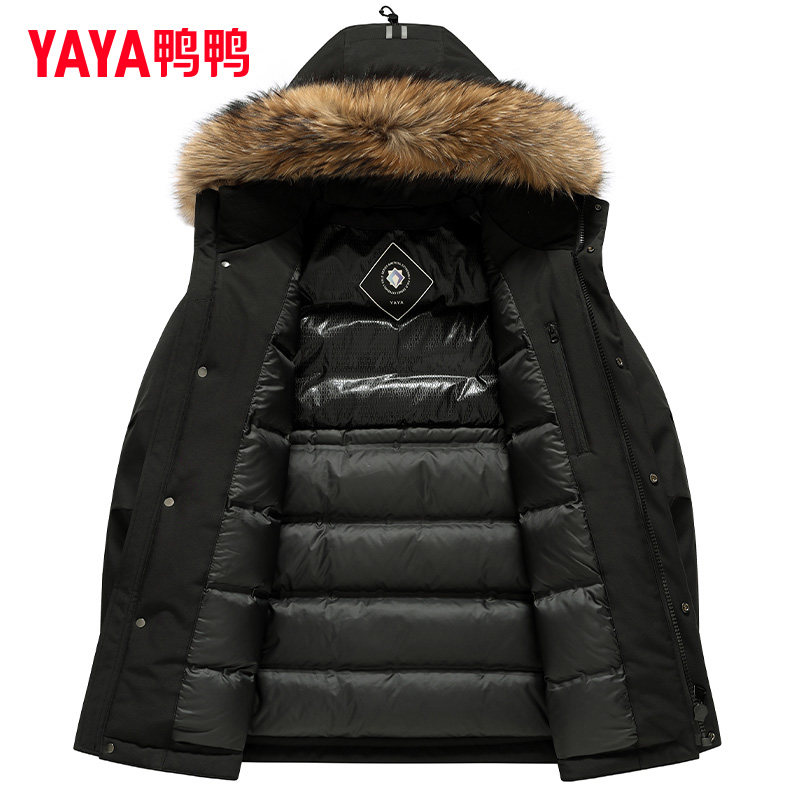 明星同款鸭鸭极寒加厚大毛领羽绒服男中长款加厚冬季2025新款外套,淘宝优惠券,粉丝福利购,淘宝优惠卷