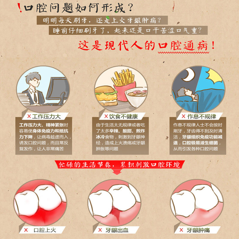 高露洁国产国货传统草本上火护清火 高露洁文腾牙膏