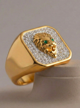 欧美ins轻奢简约设计方形狮子头